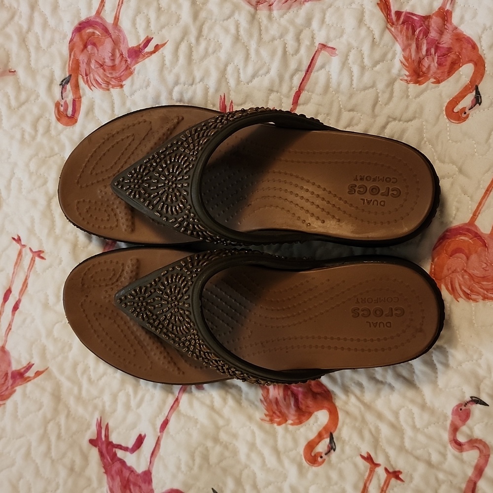 CROCS Brown Sandals